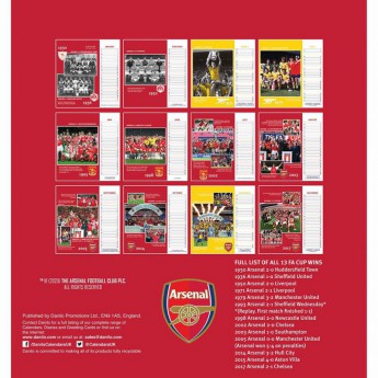 FC Arsenal stolni kalendar 2021