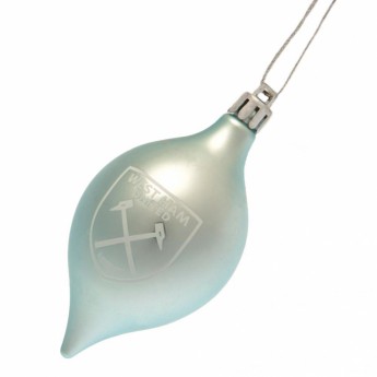 West Ham United Božićni ukrasi 3pk Vintage Bauble