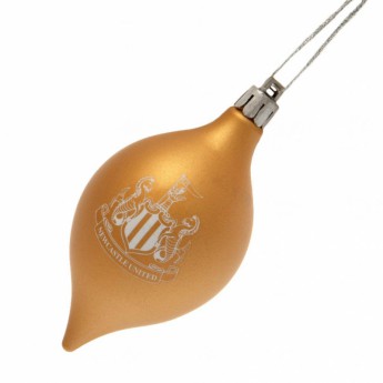 Newcastle United Božićni ukrasi 3pk Vintage Bauble