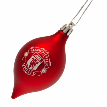 Manchester United Božićni ukrasi 3pk Vintage Bauble
