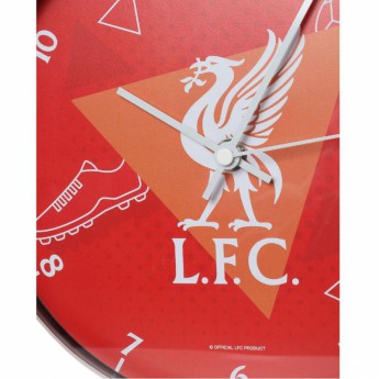FC Liverpool satovi Wall Clock red