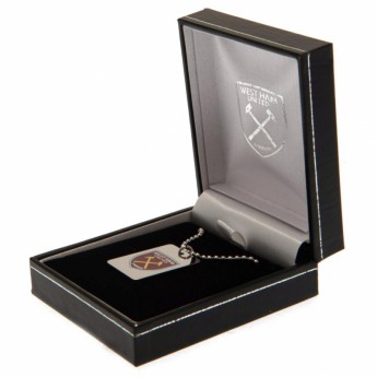 West Ham United ogrlica s identifikacijskom pločicom za psa Enamel Crest Dog Tag & Chain