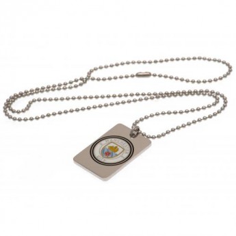 Manchester City ogrlica s identifikacijskom pločicom za psa Enamel Crest Dog Tag & Chain