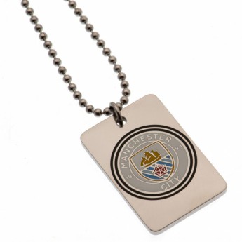 Manchester City ogrlica s identifikacijskom pločicom za psa Enamel Crest Dog Tag & Chain