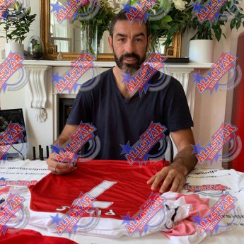 Legende uokvireni dres Henry, Bergkamp and Pires 2018-20219 Signed Shirt (Trio Framed)