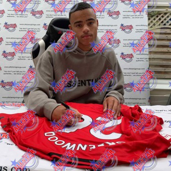 Legende uokvireni dres Rashford and Greenwood 2019-2020 Signed Shirts (Dual Framed)