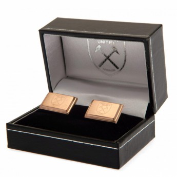 West Ham United manšete Rose Gold Plated Cufflinks