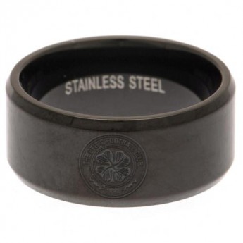 FC Celtic prsten Black IP Ring Medium