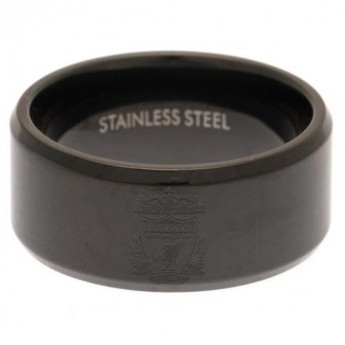 FC Liverpool prsten Black IP Ring Large