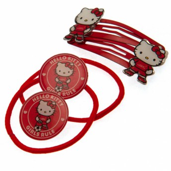 FC Liverpool kopče za kosu i gumice Hello Kitty