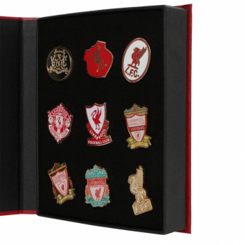 FC Liverpool set znački 9pc Retro Crest
