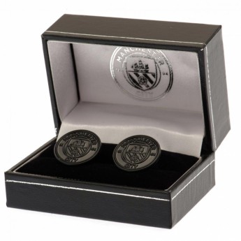 Manchester City manšete Black IP Cufflinks