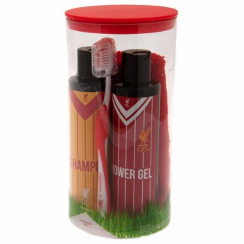 FC Liverpool toaletni set shower gel, shampoo, toothbrush and flannel
