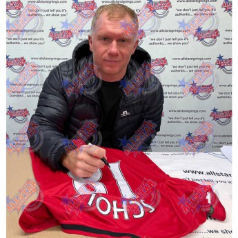 Legende uokvireni dresovi Giggs and Scholes 2019-2020 Signed Shirts (Dual Framed)