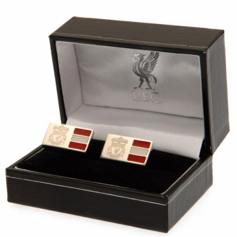 FC Liverpool manšete Stainless Steel Stripe Cufflinks
