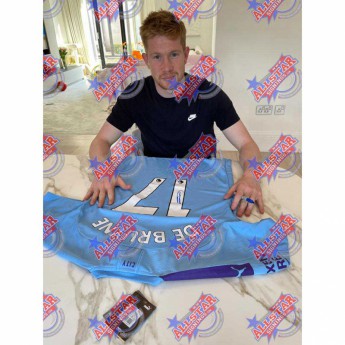 Legende nogometni dres Manchester City De Bruyne 2019-2020 Signed Shirt