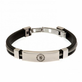 FC Chelsea silikonska narukvica Silver Inlay Silicone Bracelet