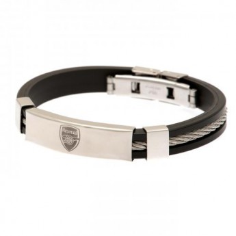 FC Arsenal silikonska narukvica Silver Inlay Silicone Bracelet