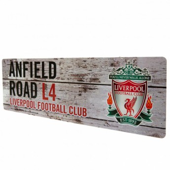 FC Liverpool metalna značka garden sign