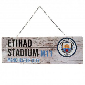 Manchester City metalna značka garden sign