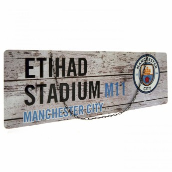 Manchester City metalna značka garden sign