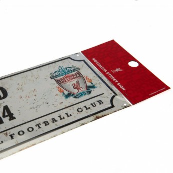FC Liverpool zidni natpis street sign retro