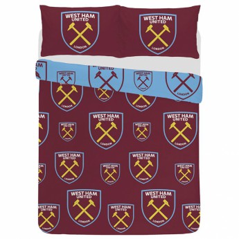 West Ham United posteljina za bračni krevet Double duvet set