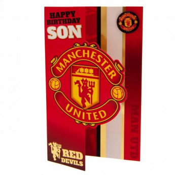 Manchester United čestitke Birthday Card Son