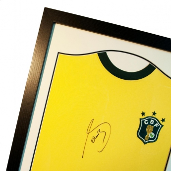 Legende uokvireni dres Brasil Socrates Signed Shirt Silhouette