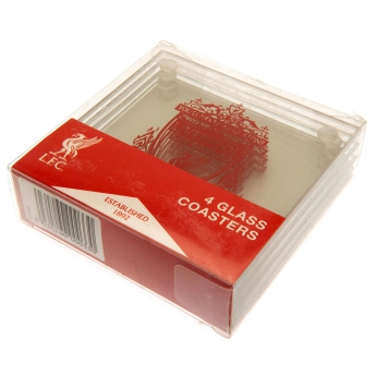 FC Liverpool set podmetača 4pk glass coaster set
