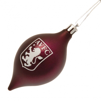 Aston Villa Božićni ukrasi 3pk vintage baubles