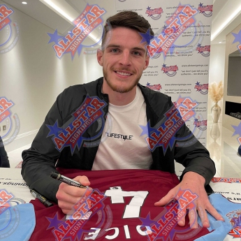 Legende nogometni dres West Ham United FC Rice Signed Shirt
