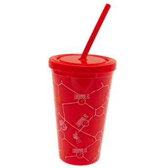 FC Liverpool čaša sa slamkom kids beaker red