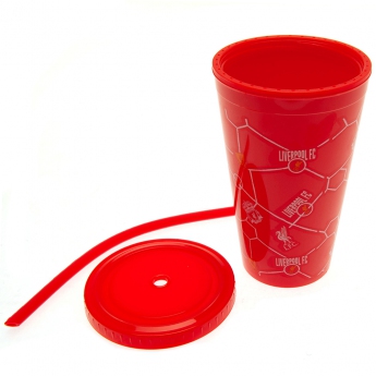 FC Liverpool čaša sa slamkom kids beaker red