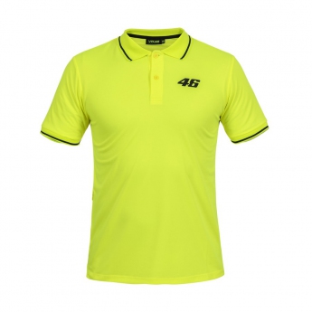 Valentino Rossi muška polo majica yellow logo VR46 black Core