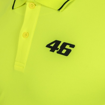Valentino Rossi muška polo majica yellow logo VR46 black Core