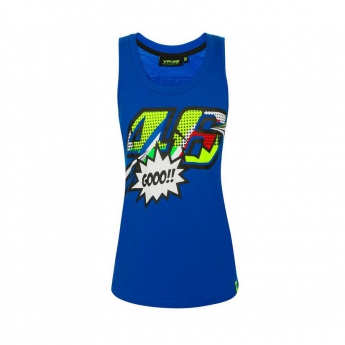Valentino Rossi ženska majica bez rukava blue Classic (Pop Art) 2019