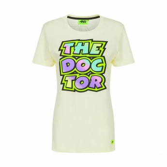Valentino Rossi ženska majica VR46  -  The Doctor white 2022