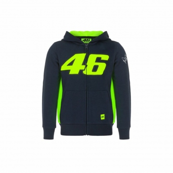 Valentino Rossi dječja majica s kapuljačom VR46  -  Classic black 2022