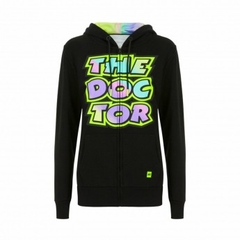 Valentino Rossi ženska majica s kapuljačom VR46  -  Classic black 2022