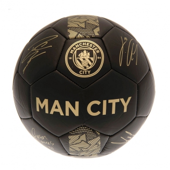 Manchester City nogometna mini lopta Skill Ball Signature Gold PH size 1