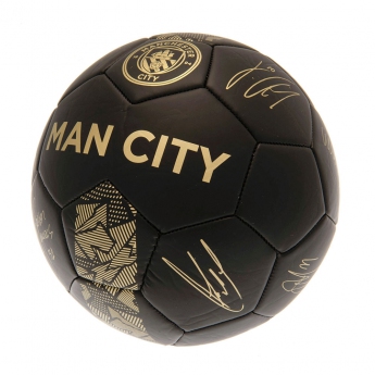 Manchester City nogometna mini lopta Skill Ball Signature Gold PH size 1