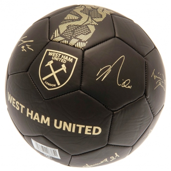 West Ham United nogometna lopta Signature Gold PH size 5