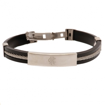 FC Rangers narukvica Silver Inlay Silicone Bracelet