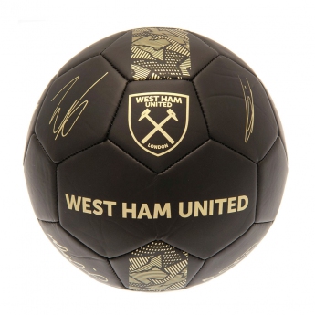 West Ham United nogometna mini lopta Signature Gold PH size 1