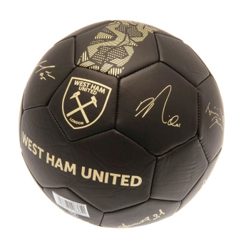 West Ham United nogometna mini lopta Signature Gold PH size 1