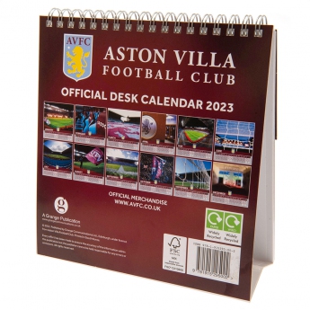 Aston Villa kalendar Desktop Calendar 2023