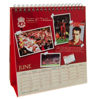FC Liverpool kalendar Desktop Calendar 2023