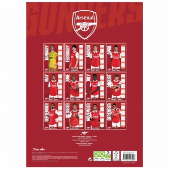 FC Arsenal kalendar A3 Calendar 2023