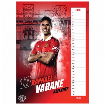 Manchester United kalendar A3 Calendar 2023